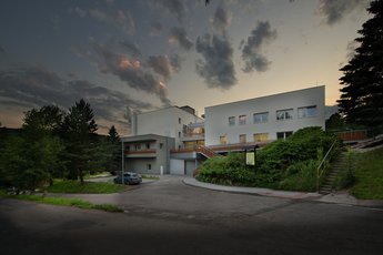 EA Hotel Kraskov**** - hotel building, evening scenery